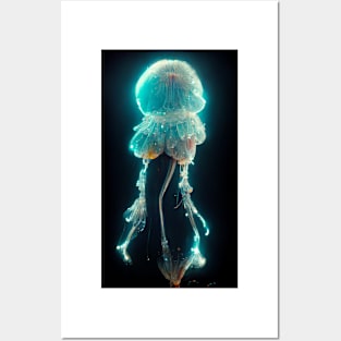 Jellyfish in bloom Posters and Art